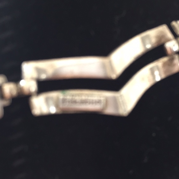 Rare! Incredible 14k Gold and Sterling Chevron Symmetalic Choker - Picture 5 of 10